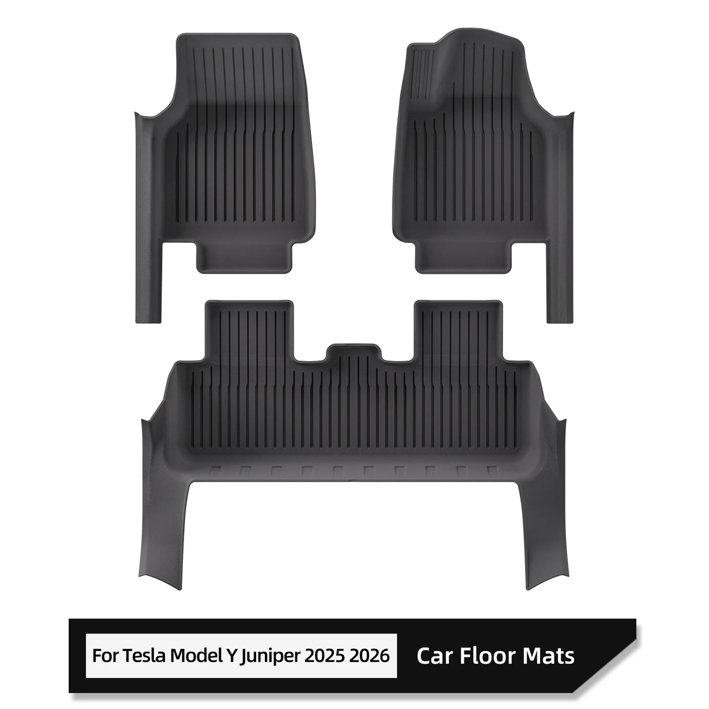 For Tesla Model Y Juniper/Launch 2025 Car Floor Mats All-Inclusive Threshold Style Foot Pads Protective Pad Interior Accessories