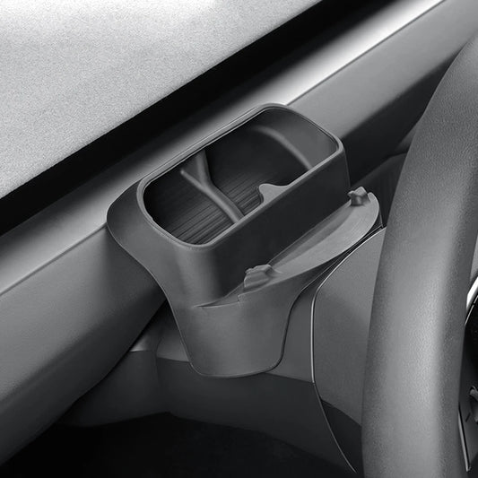2025 Tesla Model Y & 2024 Model 3 Highland Steering Wheel Silicone Sunglasses Case & Mobile Phone Holder Storage