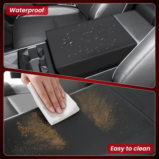 Center Console Armrest Cover for Tesla Cybertruck 2023 2024 2025 TPE Waterproof Armrest Box Cover Protector Interior Acessories