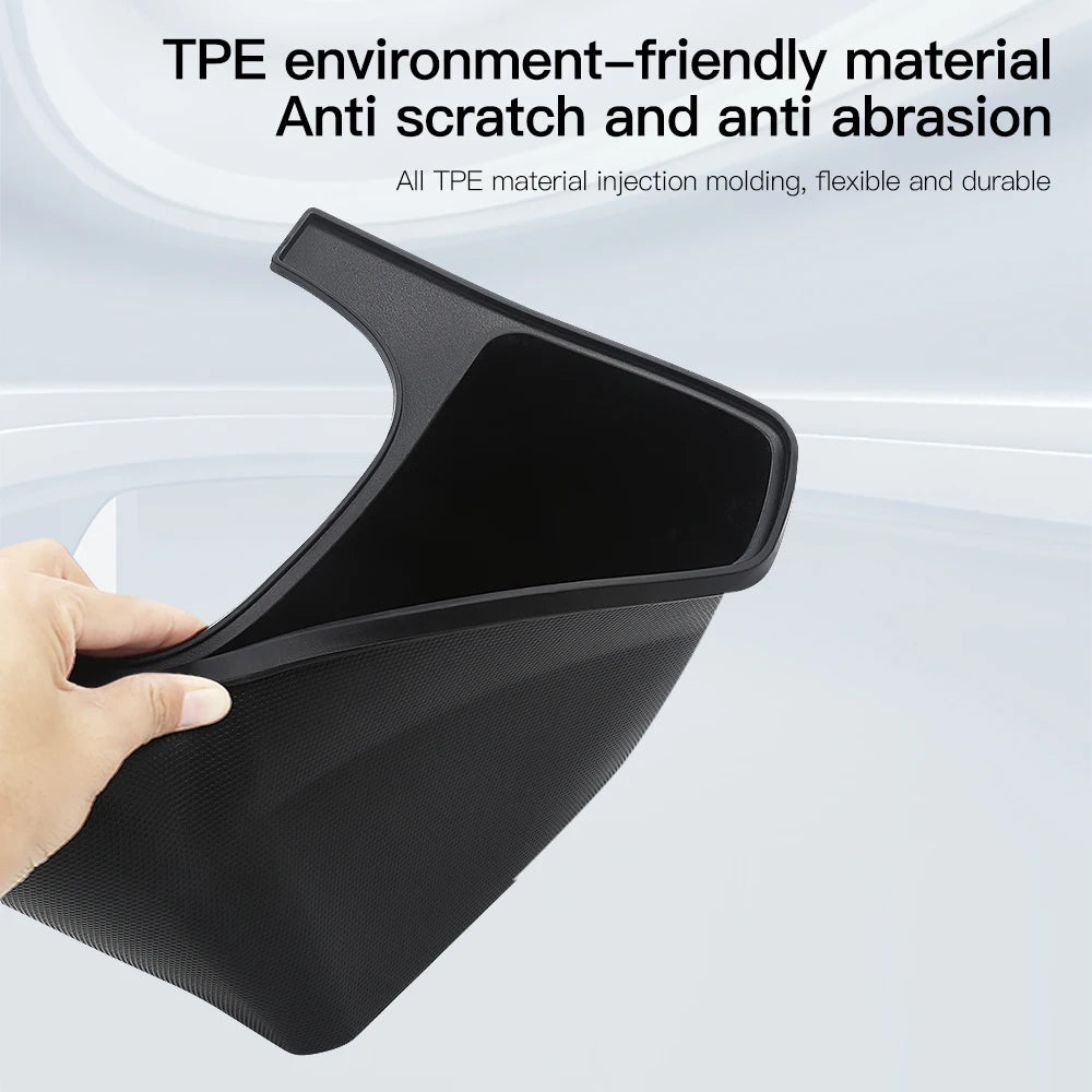 Rear Seat Storage Box for Tesla Model Y (2021-2025) - Under Air Vent Organizer & Trash Can Accessory