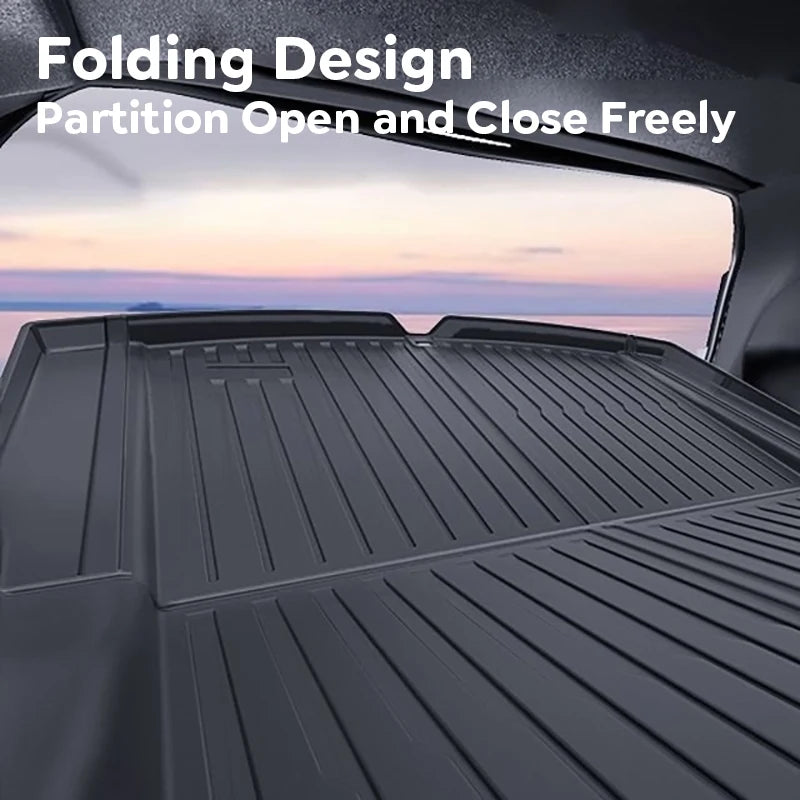 For Tesla New Model Y Launch 2025 Front and Back Trunk Mat TPE Carpet Waterproof Weather-Resistant Pads up and down Layer Mats