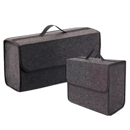 Premium Dark Gray Car Felt Storage Box - Thickened Soft Felt Organizer for Home and Vehicle Storage