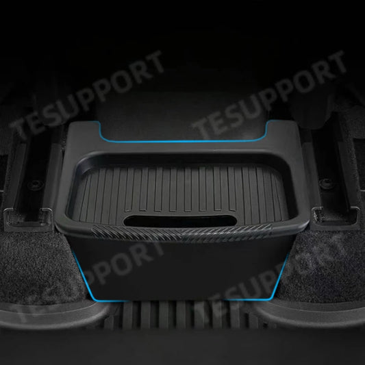 For Tesla Model Y 2025 Juniper Accessories Storage Box Rear Seat Backseat TPE Storage Box Bins Trash Can for New Model Y Juniper