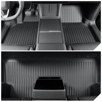 For Tesla Model Y Juniper/Launch 2025 Car Floor Mats All-Inclusive Threshold Style Foot Pads Protective Pad Interior Accessories