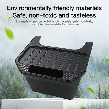 Rear Seat Storage Box for Tesla Model Y (2021-2025) - Under Air Vent Organizer & Trash Can Accessory