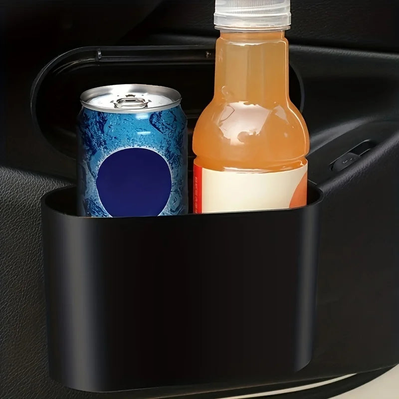 Compact Car Trash Bin - Hanging Vehicle Garbage Storage Solution for a Clean Ride