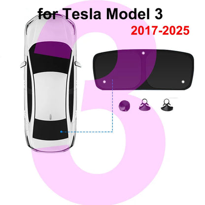 Premium Window Sun Shade for Tesla Model Y & Model 3/X/S (2023-2025) - Ultimate UV Protection & Full Privacy Cover