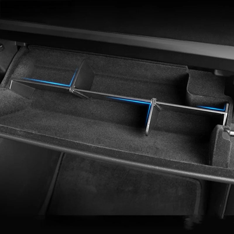 For Tesla Model Y 3 2020-2023 LHD Glove Box Divider Organizer Partition Plates Storage Holder Glovebox Container Car Accessories