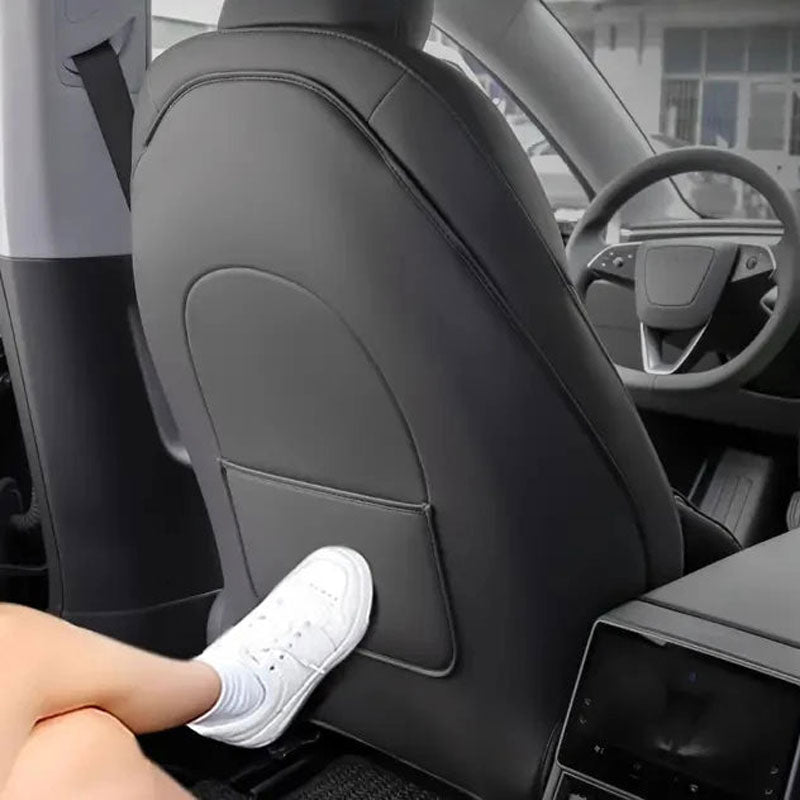 Car Seat Back Protective Mat for Tesla Model 3 / Y Full Seat anti Kick Pad Leather anti Scratch Protector Mats Car Accessories