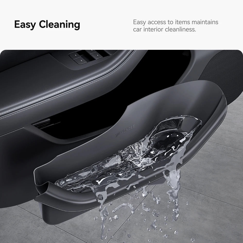 for Tesla Model Y Juniper Model 3 Highland Door Side Storage Box Full-Cover Front and Rear Interior Storage Box Accessories