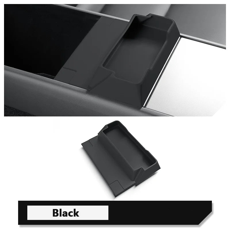 For Tesla Model Y 2025 Juniper Launch Model 3 Highland 2024-2025 Console Armrest Silicone Sunglasses Storage Box Tray