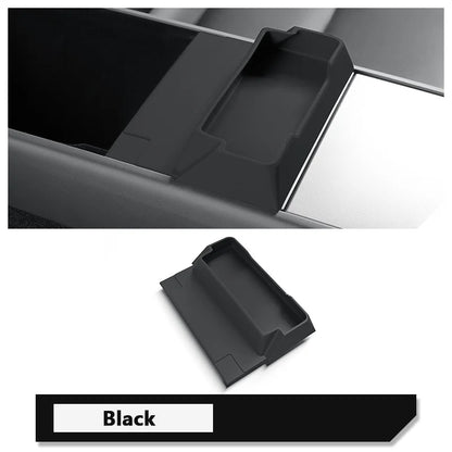 For Tesla Model Y 2025 Juniper Launch Model 3 Highland 2024-2025 Console Armrest Silicone Sunglasses Storage Box Tray