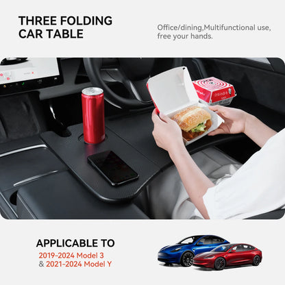 for Tesla Model XS 3 Y Highland Juniper 2018-2025 Steering Wheel Laptop Tray Food Desk Portable Office Table Car Accessories