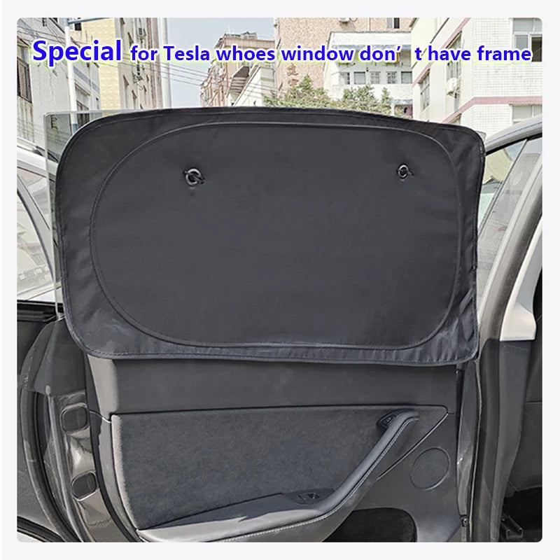 Premium Window Sun Shade for Tesla Model Y & Model 3/X/S (2023-2025) - Ultimate UV Protection & Full Privacy Cover