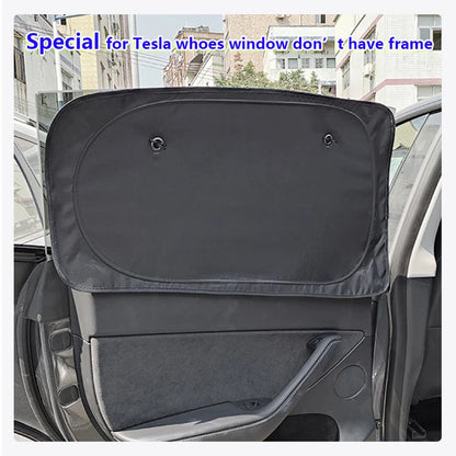 Premium Window Sun Shade for Tesla Model Y & Model 3/X/S (2023-2025) - Ultimate UV Protection & Full Privacy Cover