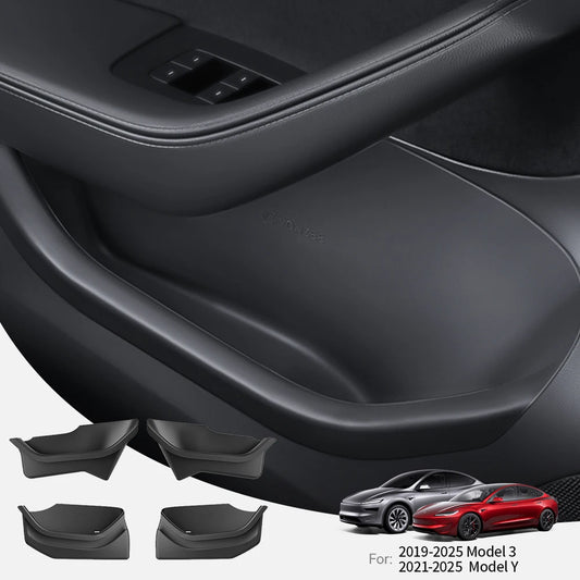 for Tesla Model Y Juniper Model 3 Highland Door Side Storage Box Full-Cover Front and Rear Interior Storage Box Accessories