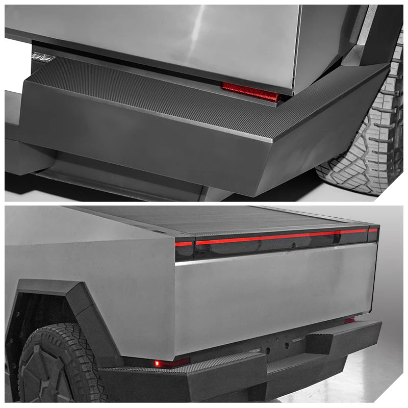 Rear Bumper Protector for Tesla Cybertruck TPE Truck Bed Tailgate Step Sill Protective Trim Cover 2024 2025 Cy Accessories