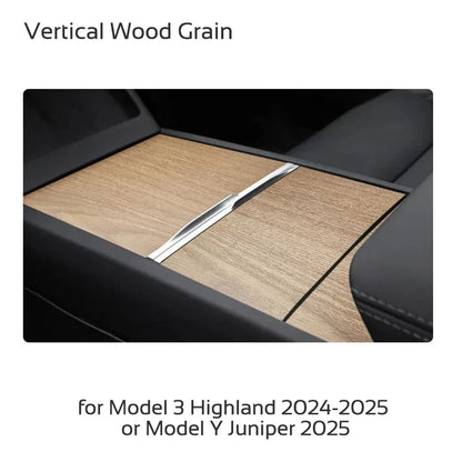 For Tesla Model 3 Highland 2024 Y Juniper 2025 Center Console Cover Protector Sticker Central Control Panel Film Car Accessories