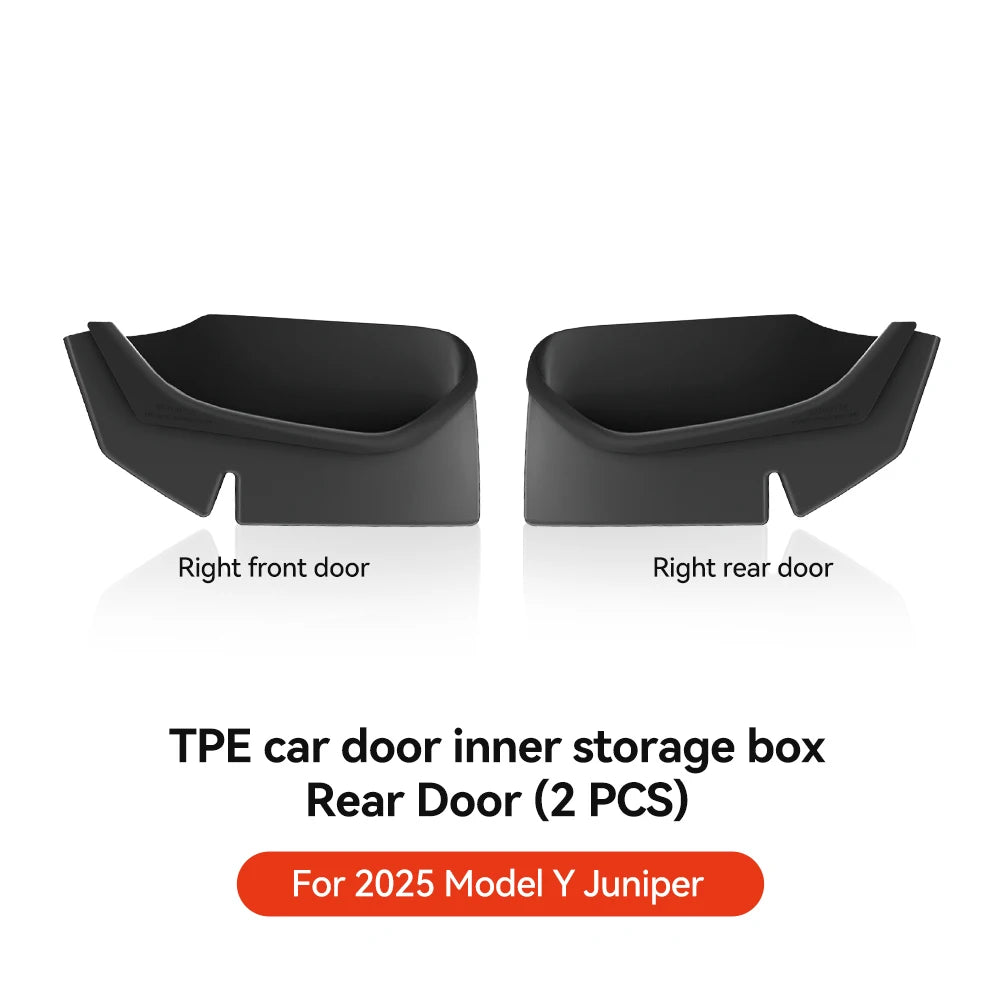 for Tesla Model Y Juniper Model 3 Highland Door Side Storage Box Full-Cover Front and Rear Interior Storage Box Accessories