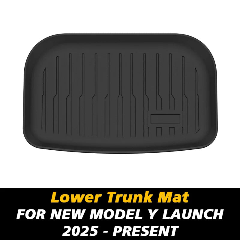 For Tesla New Model Y Launch 2025 Front and Back Trunk Mat TPE Carpet Waterproof Weather-Resistant Pads up and down Layer Mats
