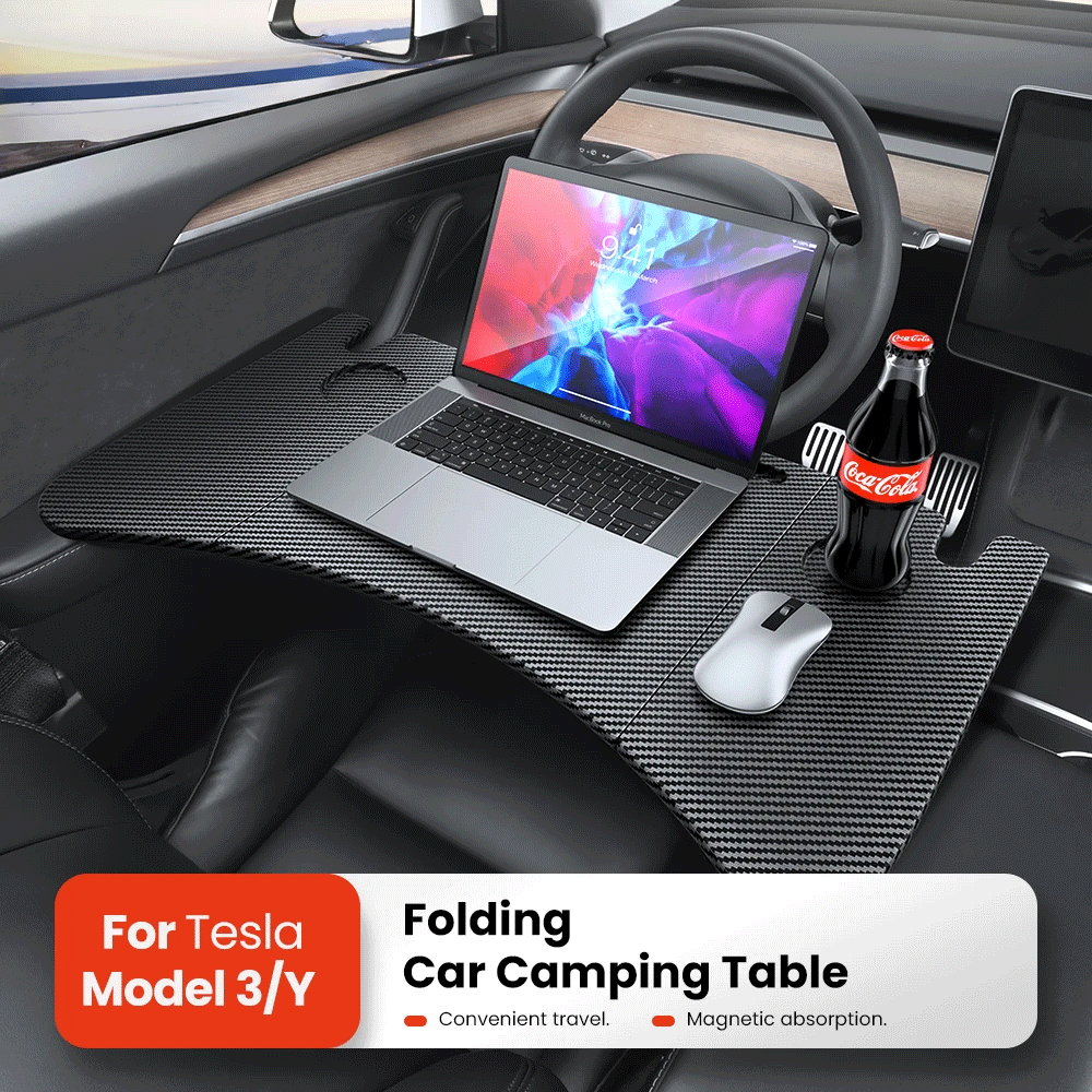 for Tesla Model XS 3 Y Highland Juniper 2018-2025 Steering Wheel Laptop Tray Food Desk Portable Office Table Car Accessories