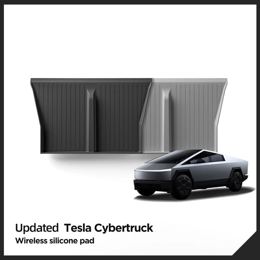 For Tesla Cybertruck 2024 Wireless Charging Pad Auto Interior Accessories Car Phone Non-Slip Charger Mat Pickup Protective Pad