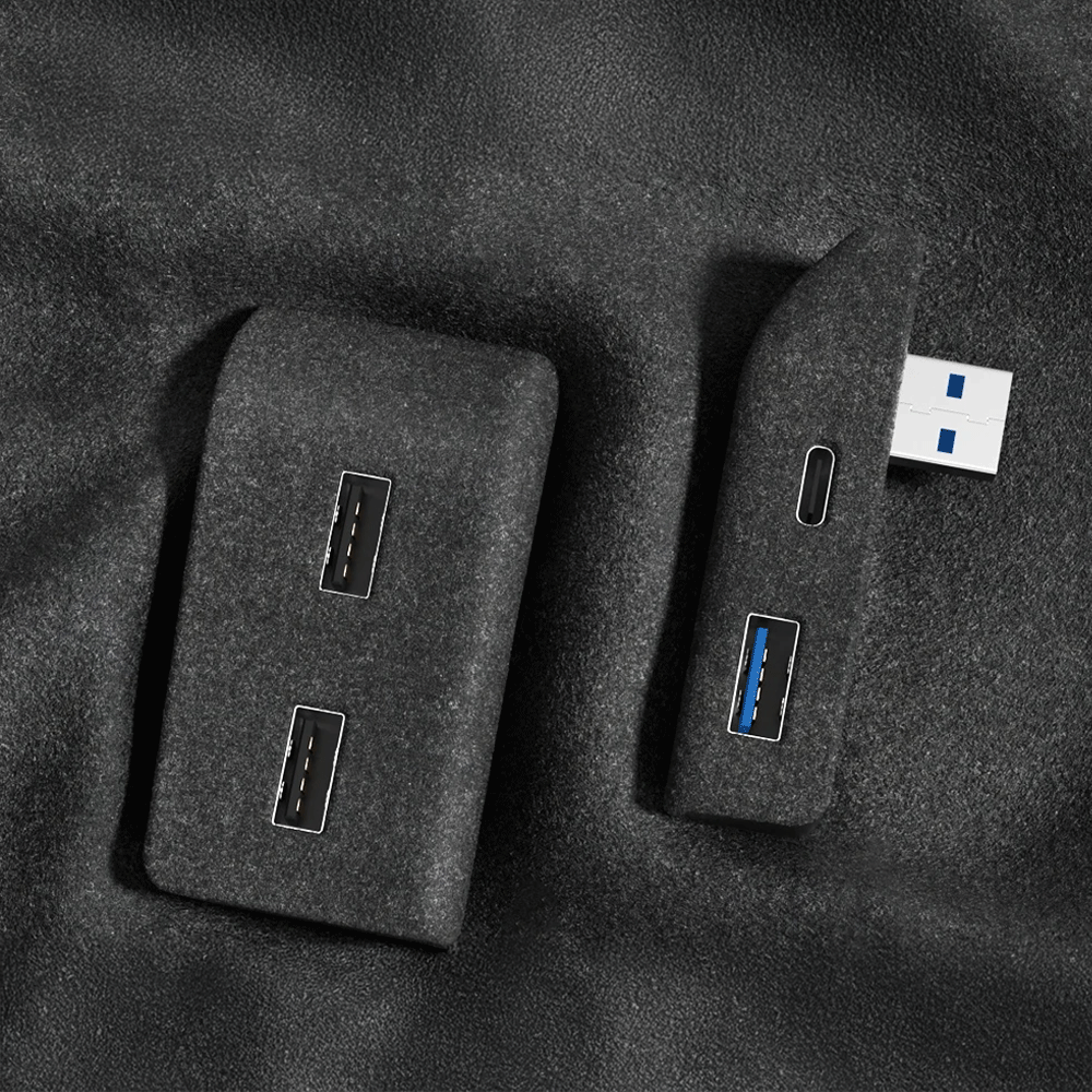 for Tesla Model 3 Y Highland Juniper 2021-2025 Glove Box Flocking USB HUB Adapter Quick Charger Car Accessories
