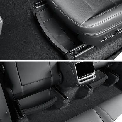 For Tesla New Model Y 2025 Launch Juniper Front Seats under Seat Drawer TPE Storage Box