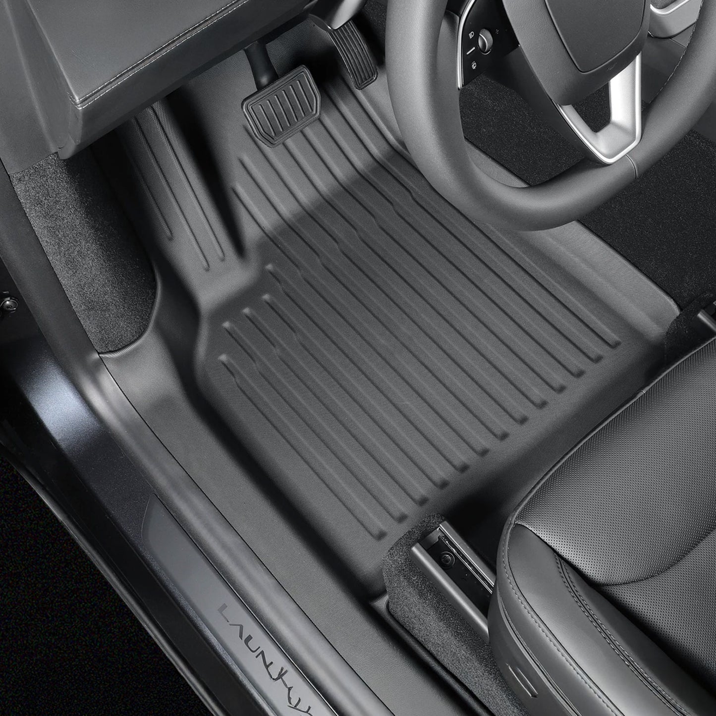 For Tesla Model Y Juniper/Launch 2025 Car Floor Mats All-Inclusive Threshold Style Foot Pads Protective Pad Interior Accessories