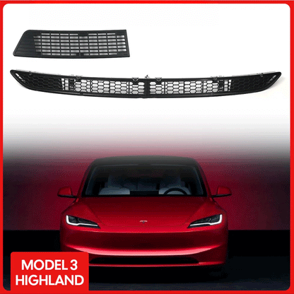 For Tesla Model 3 Highland 2024 Lower Bumper anti Insect Net anti Dust Proof Inner Vent Grille Cover Insect-Proof Front Cover