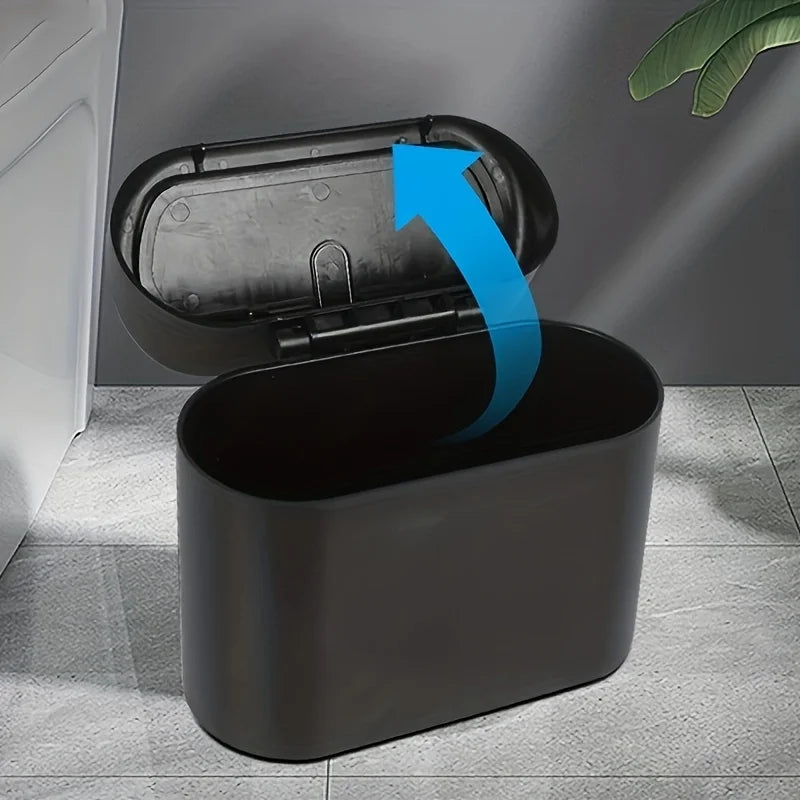 Compact Car Trash Bin - Hanging Vehicle Garbage Storage Solution for a Clean Ride
