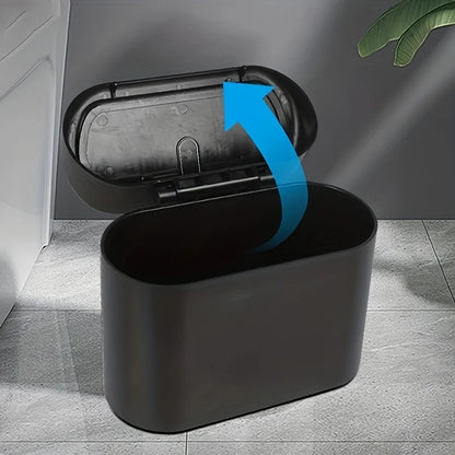 Compact Car Trash Bin - Hanging Vehicle Garbage Storage Solution for a Clean Ride