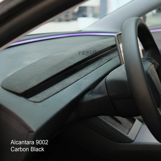2025 Tesla Model Y & Model 3 Highland Authentic Alcantara Suede Dashboard Replacement - Elevate Your Car Interior!