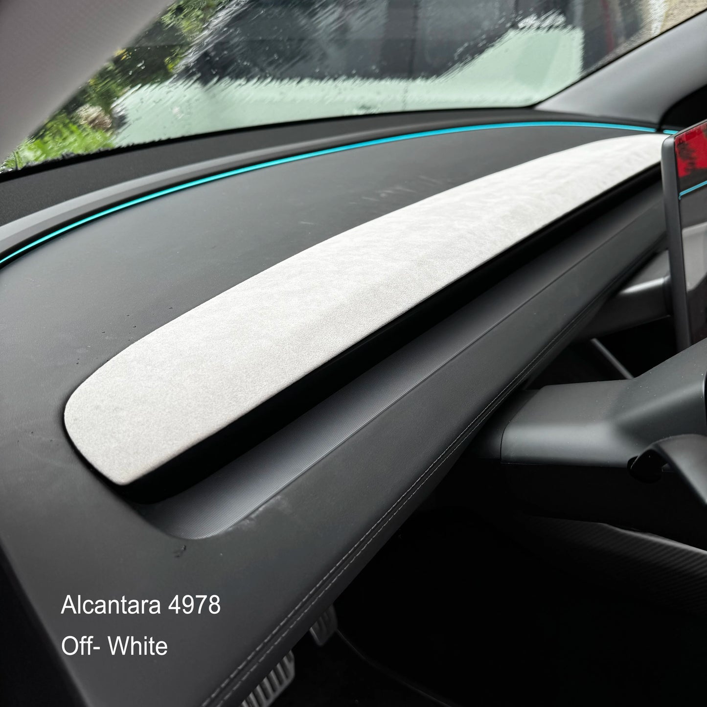 2025 Tesla Model Y & Model 3 Highland Authentic Alcantara Suede Dashboard Replacement - Elevate Your Car Interior!