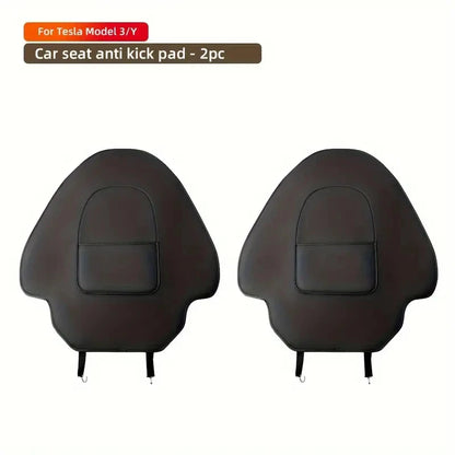 Car Seat Back Protective Mat for Tesla Model 3 / Y Full Seat anti Kick Pad Leather anti Scratch Protector Mats Car Accessories