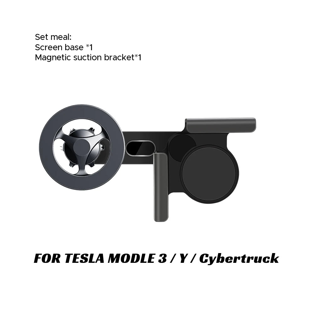For Tesla Model Y Launch 2025 Model 3 HIGHLAND 2024 Cybertruck BYD Car Phone Mount Holder 15W Magnetic Magsafe Wireless Charger