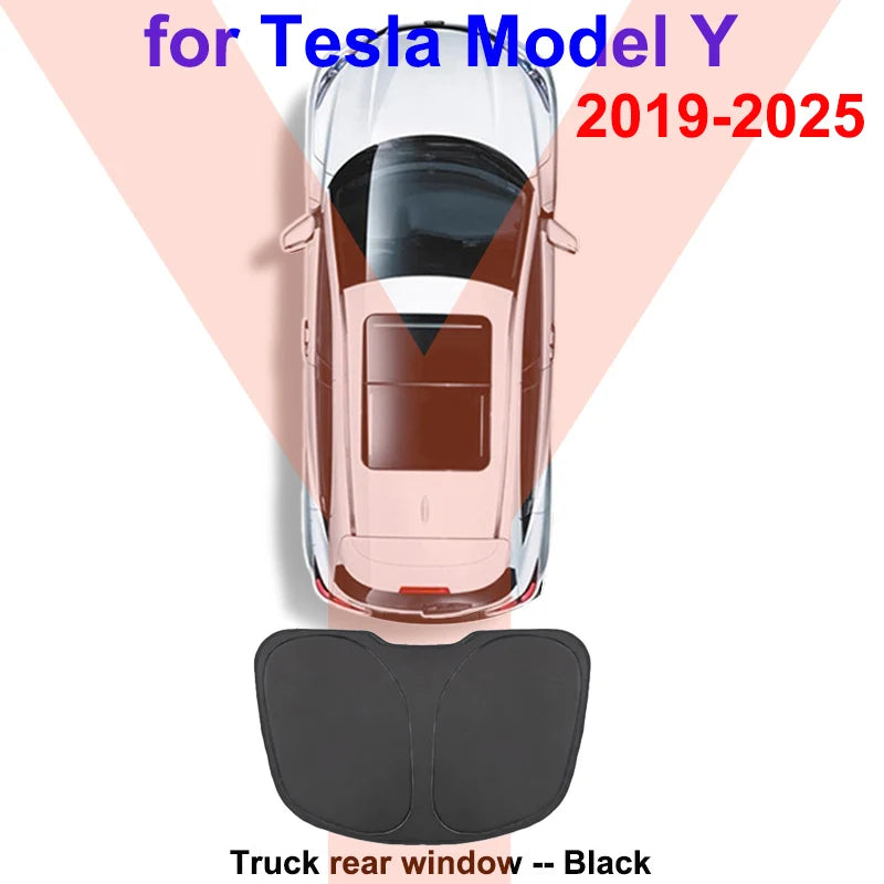 Premium Window Sun Shade for Tesla Model Y & Model 3/X/S (2023-2025) - Ultimate UV Protection & Full Privacy Cover