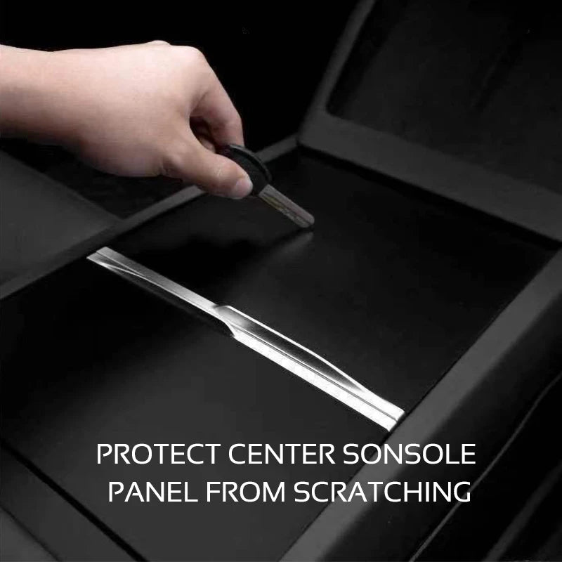For Tesla Model 3 Highland 2024 Y Juniper 2025 Center Console Cover Protector Sticker Central Control Panel Film Car Accessories