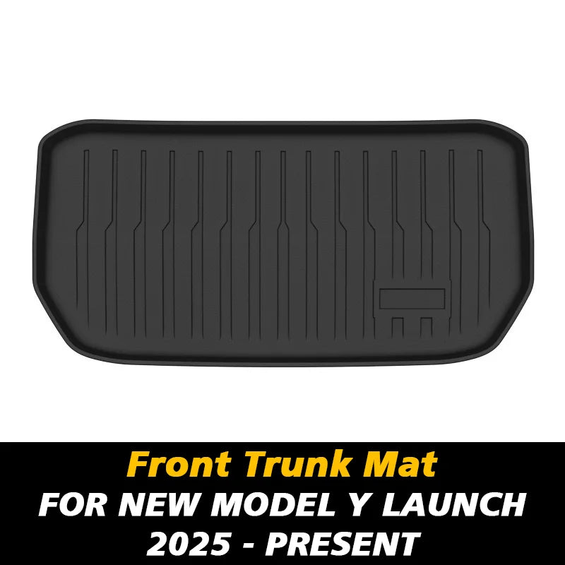 For Tesla New Model Y Launch 2025 Front and Back Trunk Mat TPE Carpet Waterproof Weather-Resistant Pads up and down Layer Mats