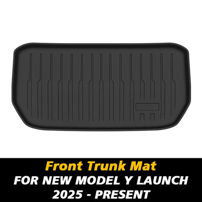 For Tesla New Model Y Launch 2025 Front and Back Trunk Mat TPE Carpet Waterproof Weather-Resistant Pads up and down Layer Mats