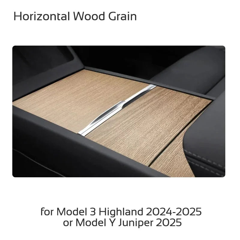 For Tesla Model 3 Highland 2024 Y Juniper 2025 Center Console Cover Protector Sticker Central Control Panel Film Car Accessories