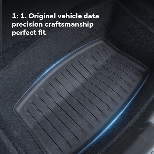 For Tesla New Model Y Launch 2025 Front and Back Trunk Mat TPE Carpet Waterproof Weather-Resistant Pads up and down Layer Mats