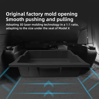 Tesla Model X Under Seat Storage Box - 2023-2024 Car Interior Organizer Drawer Case
