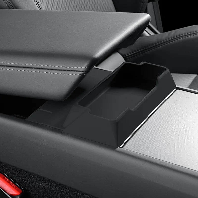 For Tesla Model Y 2025 Juniper Launch Model 3 Highland 2024-2025 Console Armrest Silicone Sunglasses Storage Box Tray