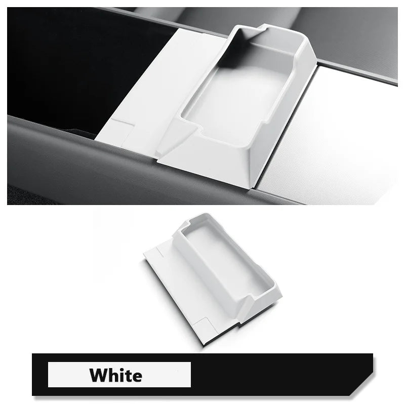 For Tesla Model Y 2025 Juniper Launch Model 3 Highland 2024-2025 Console Armrest Silicone Sunglasses Storage Box Tray