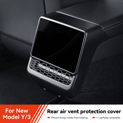 for Tesla Model 3/Y Highland Juniper Rear Center Console Air Outlet Cover Vent Outlet Dust Cover Car Styling Accessories