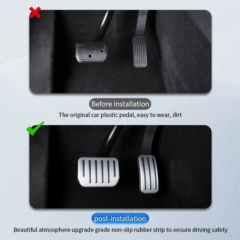For Tesla Model Y Juniper 2025 Launch 2025-2020 Model 3 Highland 2017-2024 Accelerator Brake Pedal anti Slip Foot Rest Cover