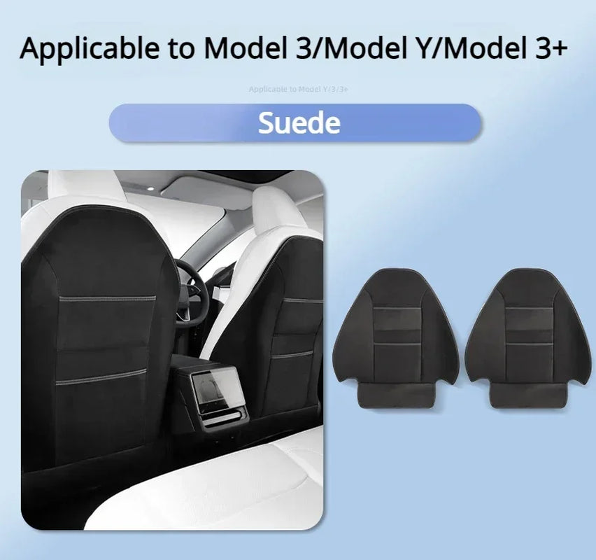 Premium Seat Kick Protector Pad for Tesla Model 3/Y - Durable Leather Anti-Dirty Cover for Kids - Essential Interior Accessory