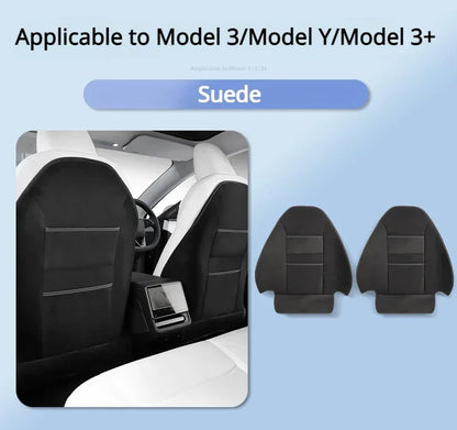 Premium Seat Kick Protector Pad for Tesla Model 3/Y - Durable Leather Anti-Dirty Cover for Kids - Essential Interior Accessory
