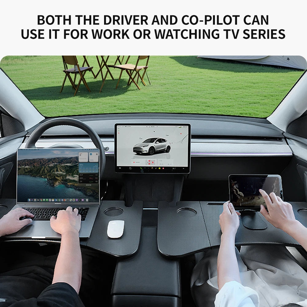for Tesla Model XS 3 Y Highland Juniper 2018-2025 Steering Wheel Laptop Tray Food Desk Portable Office Table Car Accessories